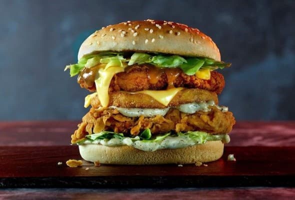 Double Chicken Burger