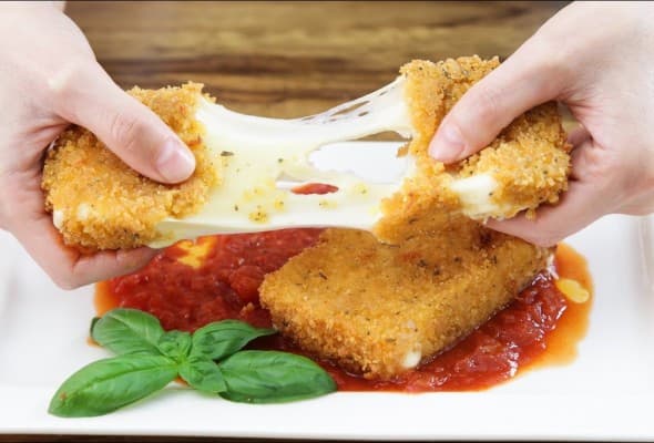 Mozzarella patty