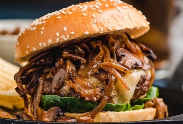Swiss Mushroom Burger