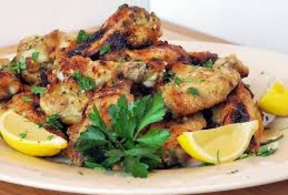 Lemon & Garlic Chicken Wings